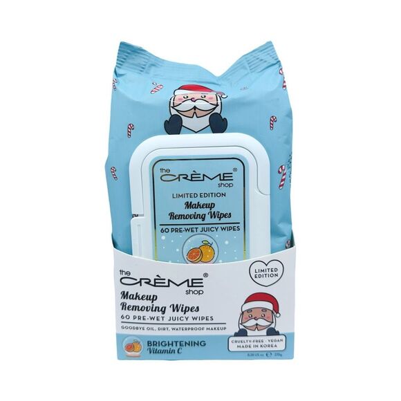 The Crème Shop Limited Edition Makeup Removing Wipes - 60 Pre-Wet Juicy Wipes - Picture 1 of 2